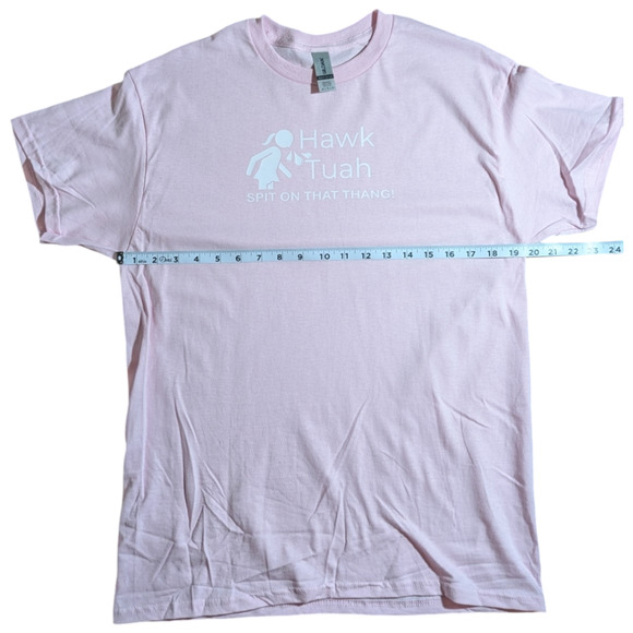 Hawk Tuah Spit On That Thang - Meme  - Light Pink Graphic Tee - Size M - NWOT - Picture 3 of 7